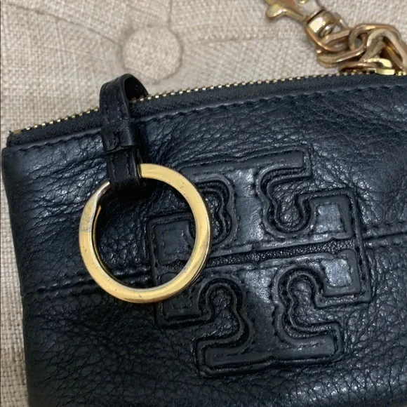 Tory Burch  Coin Wallet  Black Leather - Picture 5 of 9